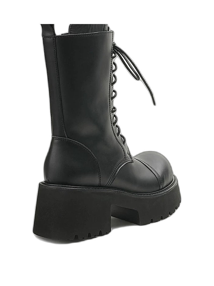 Mass Frontier Lace-Up Platform Boots