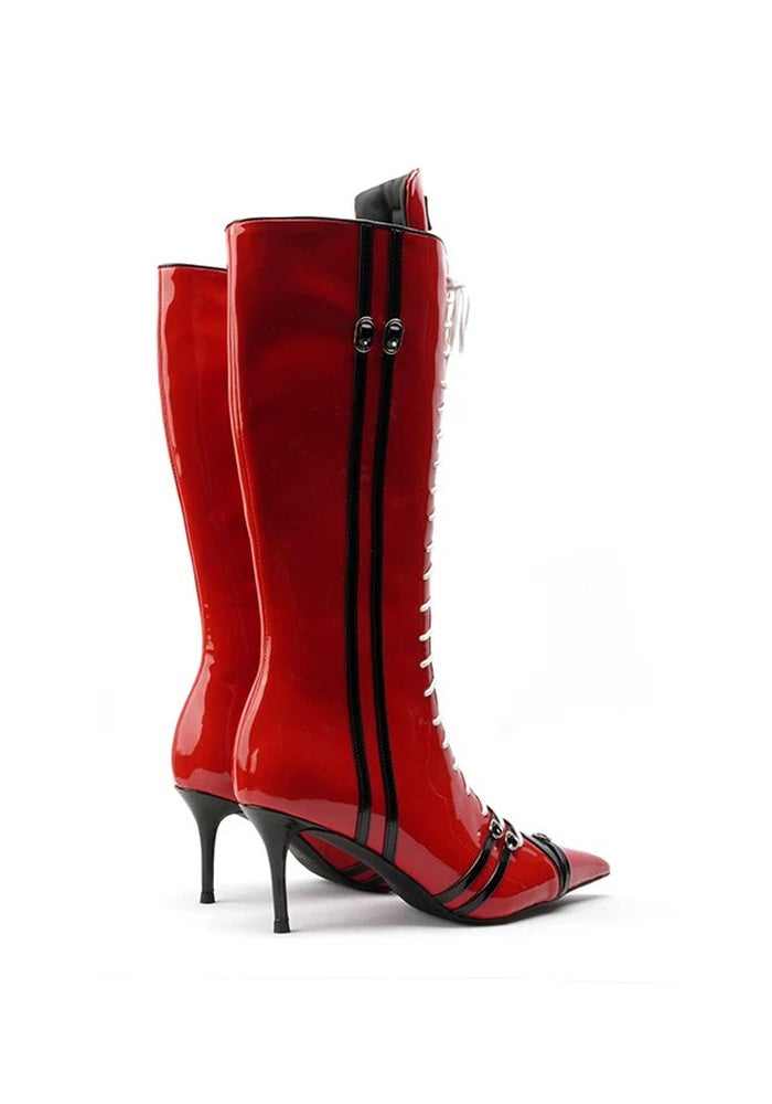 F1 Racing Series Designer-Style Sporty High-Top Boots: Fashionable Women's Riding Boots
