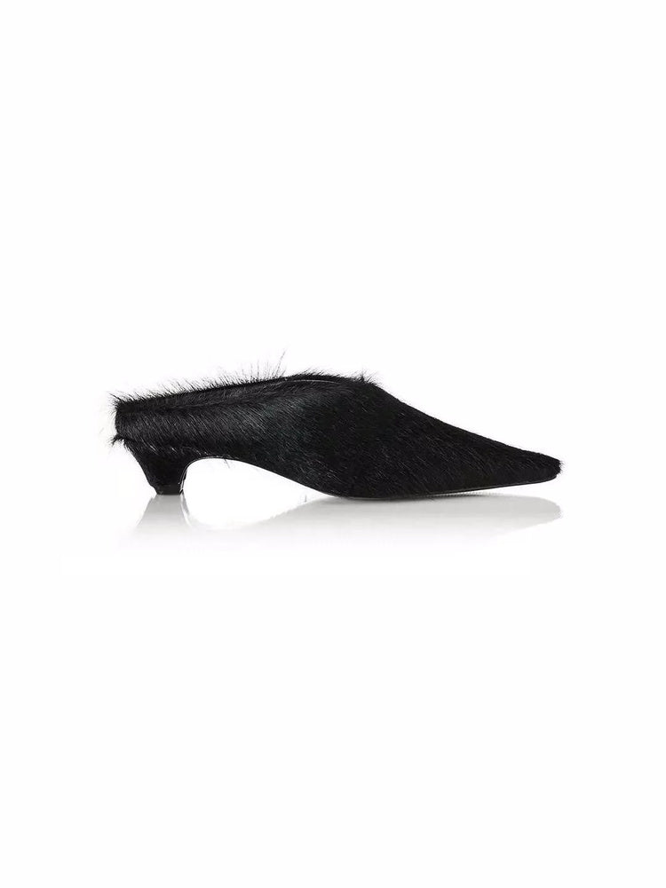 Tallulah Square-Toe Half Slippers
