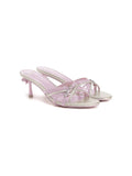 Bow Crystal Vintage Stiletto Sandals