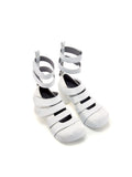 GRAPE Hotel 23SS Original Design Detachable Strap Velcro Mary Jane Roman Sandals