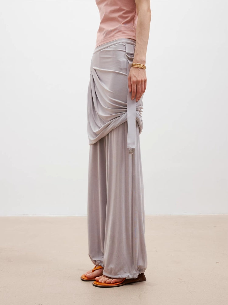 MEDIUM WELL Gathered Midi Skirt