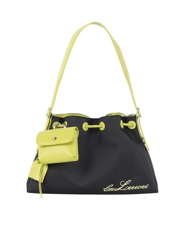 CNLEEWEI Vintage Embroidered Patchwork Color-Block Handbag