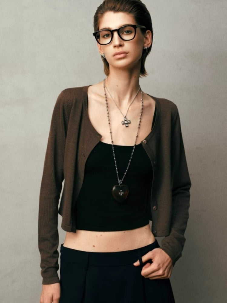 tokokkinomini Classic Four-Sided Bow Necklace