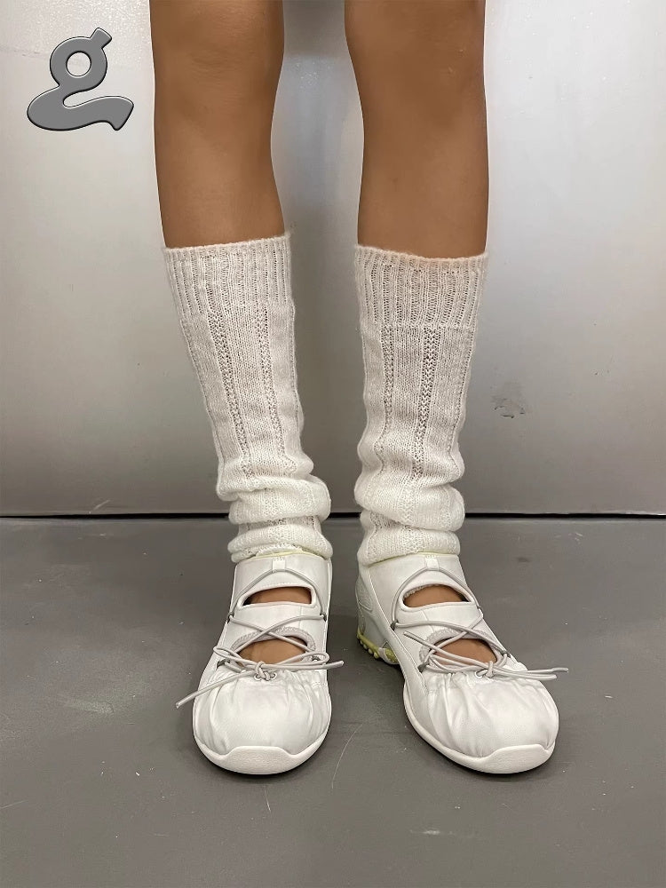 GRAPE New Color-Blocked Openwork Lace-Up Mary Jane Training Shoes for Women: Commuter & Casual Shoes