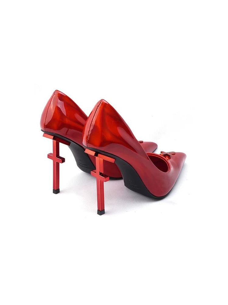Colorful Bridge Crucifix Series High Heels