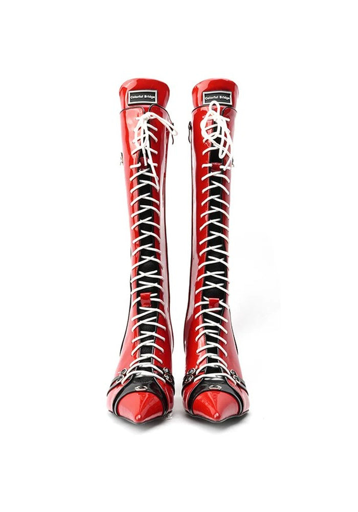 F1 Racing Series Designer-Style Sporty High-Top Boots: Fashionable Women's Riding Boots