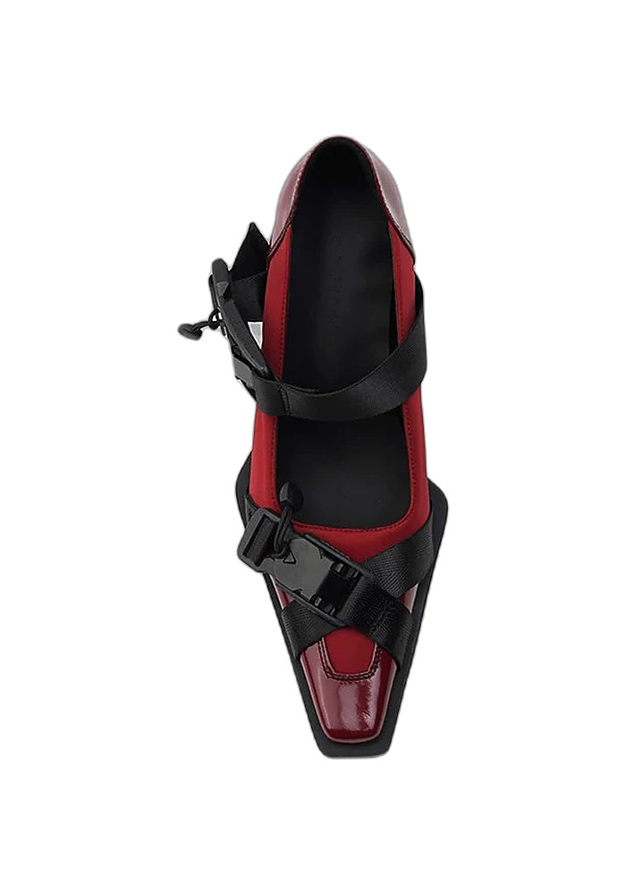 Women's Strappy Mary Jane Pumps in Deadpool Colorway