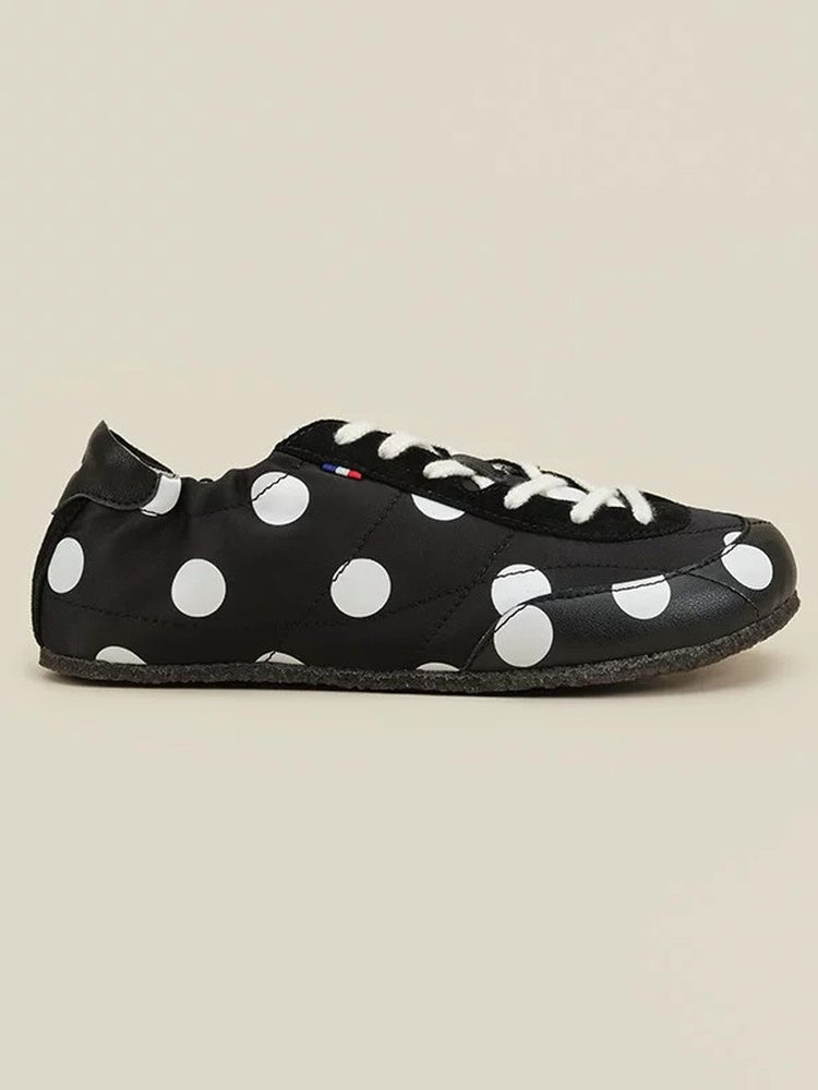 Butterfly Polka-Dot Pocket Retro Flat Shoes