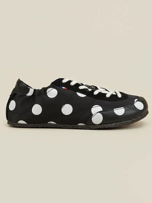 Butterfly Polka-Dot Pocket Retro Flat Shoes