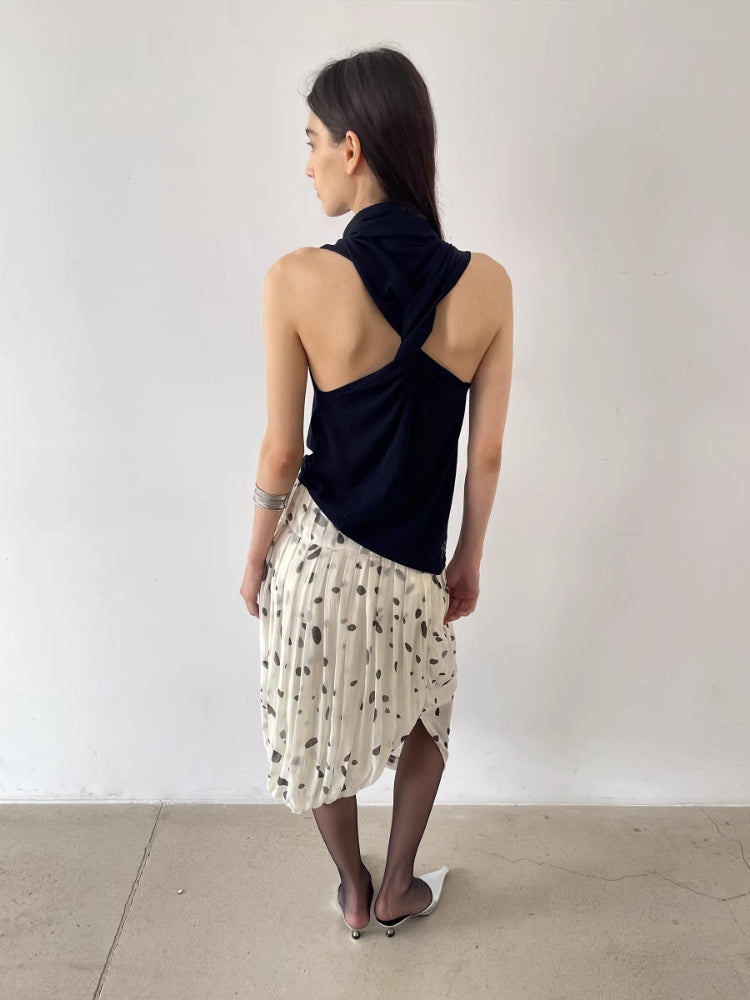 MEDIUM WELL Asymmetric Hem Turtleneck Vest