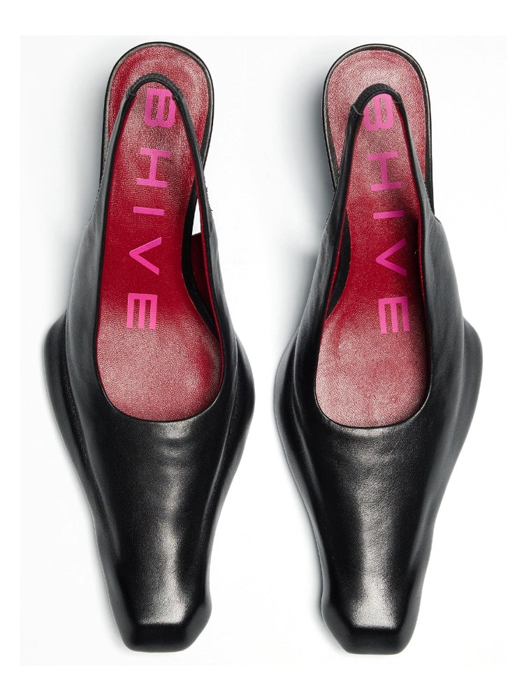 Custom Genuine Leather Ankle-Strap High Heels