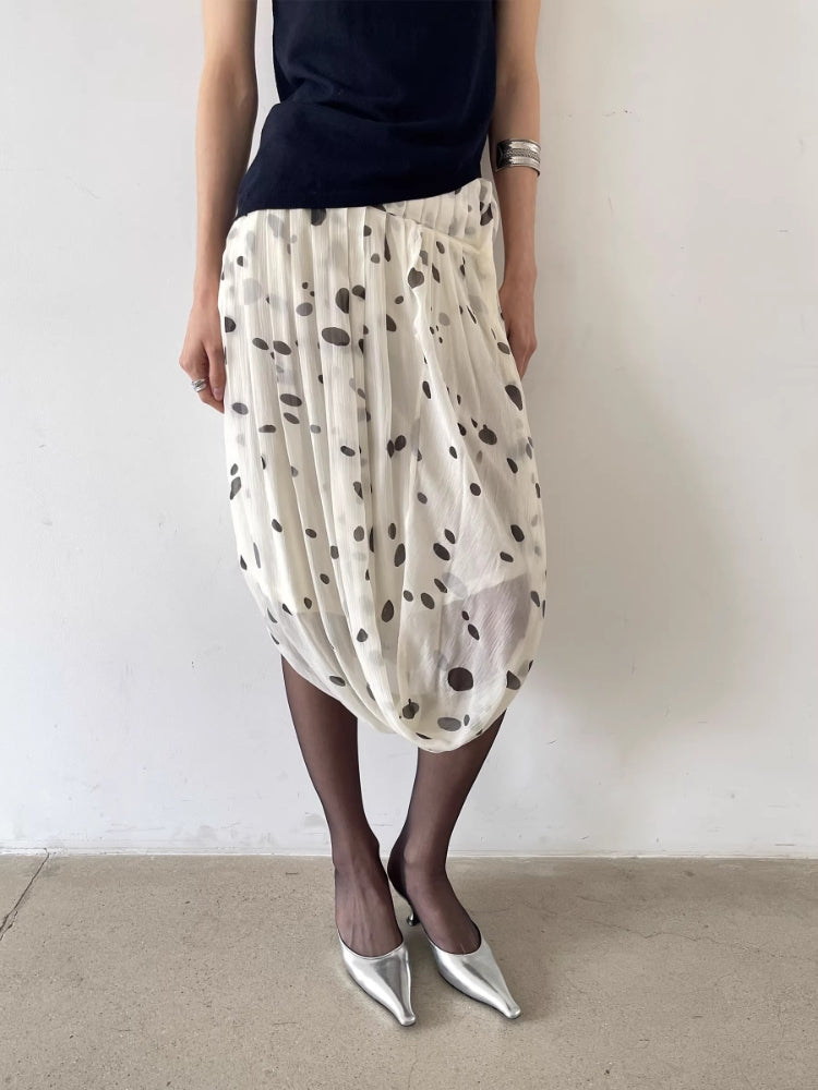 MEDIUM WELL Pleated Bubble Skirt