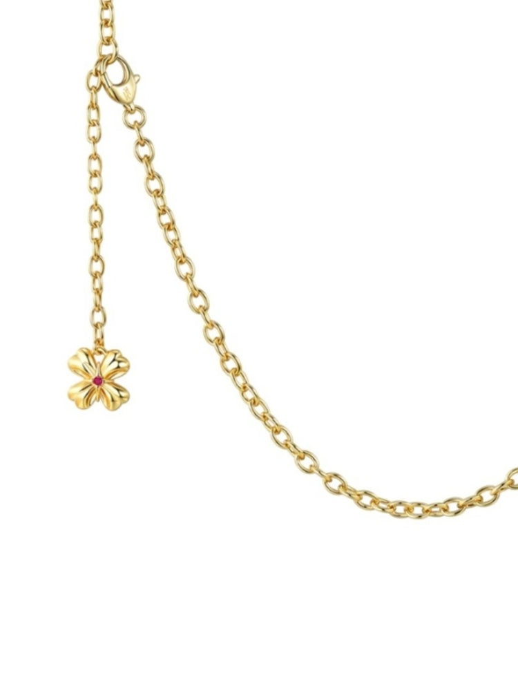 TOKOKKINO Brushed Cream Bow Necklace