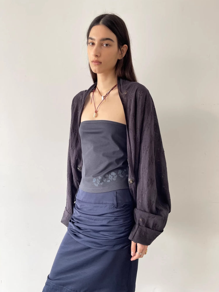 MEDIUM WELL Jacquard Drop Shoulder Cardigan