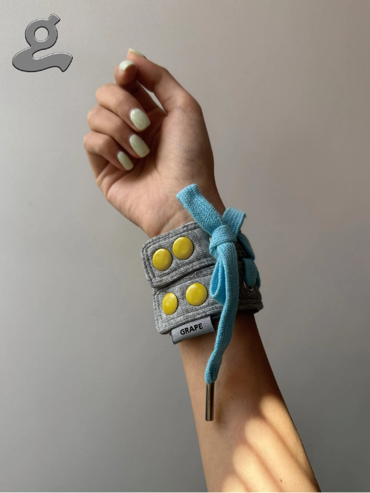 GRAPE New Arrival: Eye-Catching Three-Color Adjustable Snap-Button Shoelace Bracelet