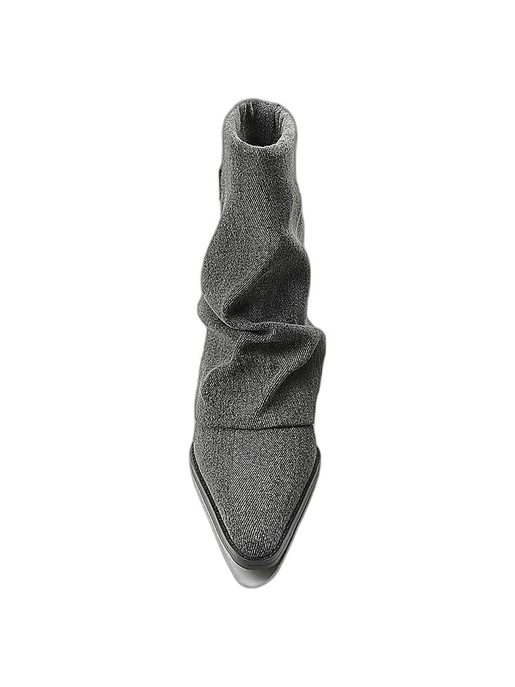 Moor Slouchy Pointed Ankle Boots
