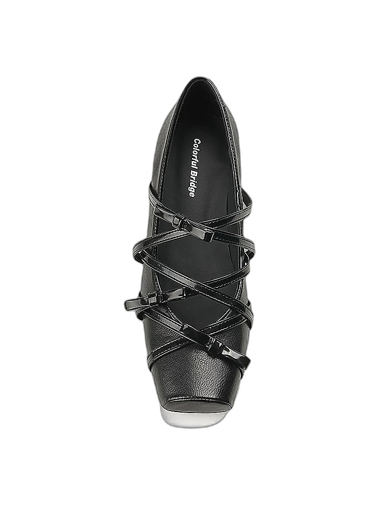 Interlace Lace-Up Kitten Heel Pumps
