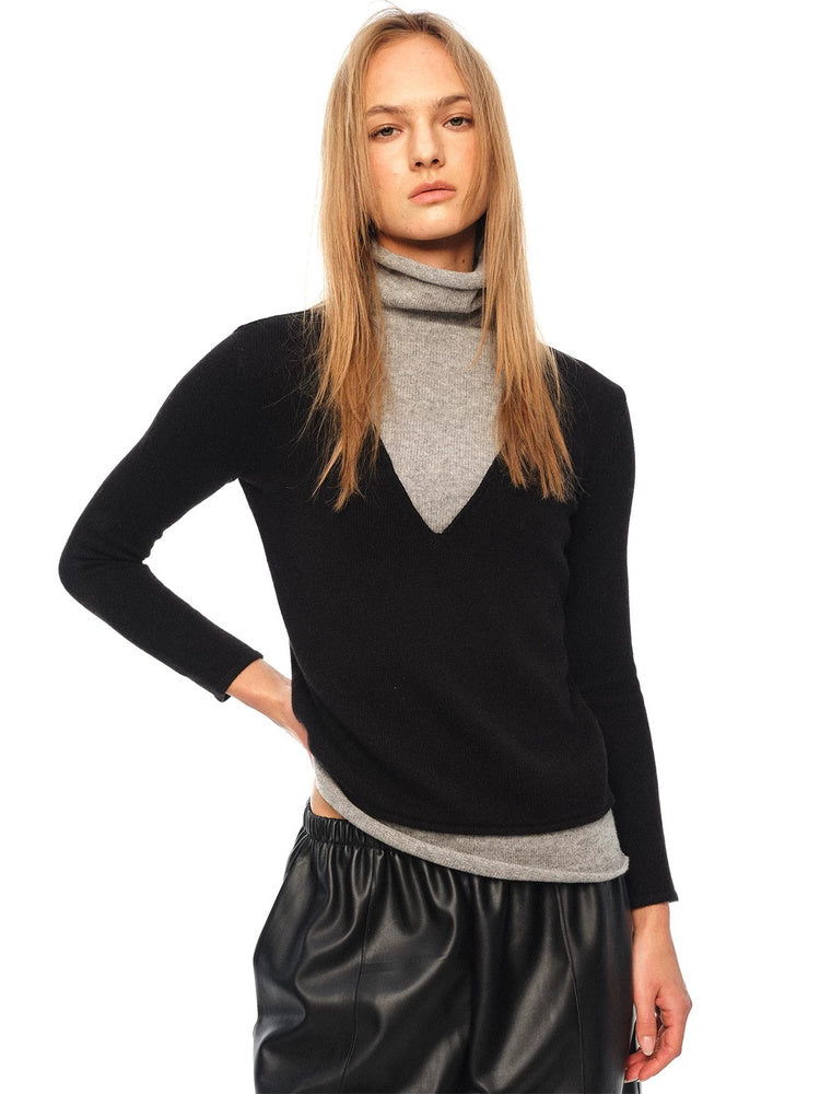 2AM POETRY Layered-Look Turtleneck Sweater - view 6