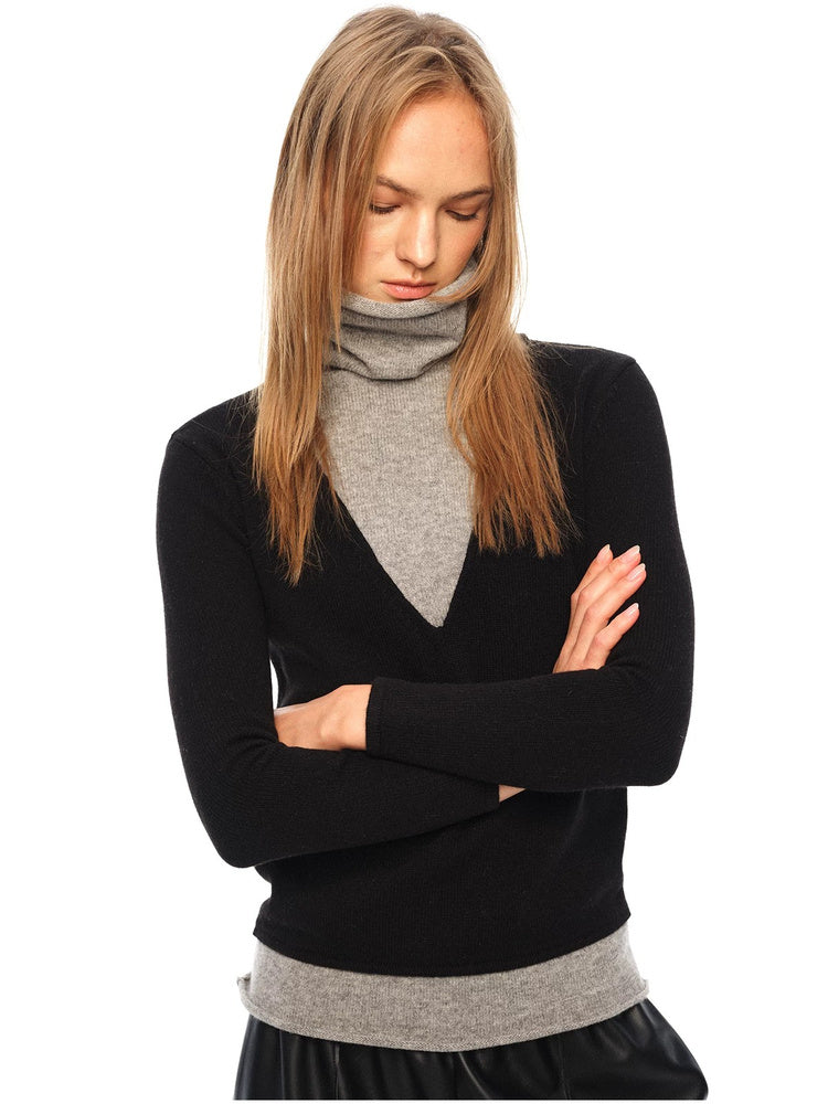 2AM POETRY Layered-Look Turtleneck Sweater - view 7