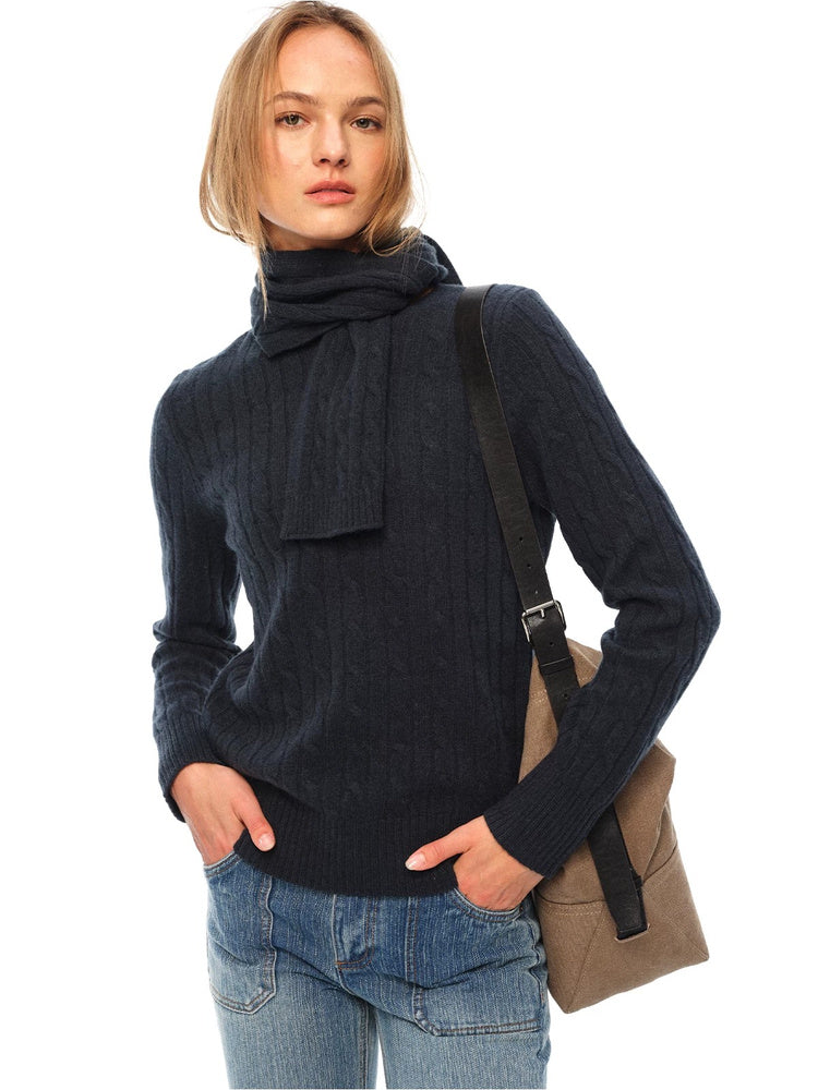 2AM POETRY Scarf-Neck Wool Sweater - view 9