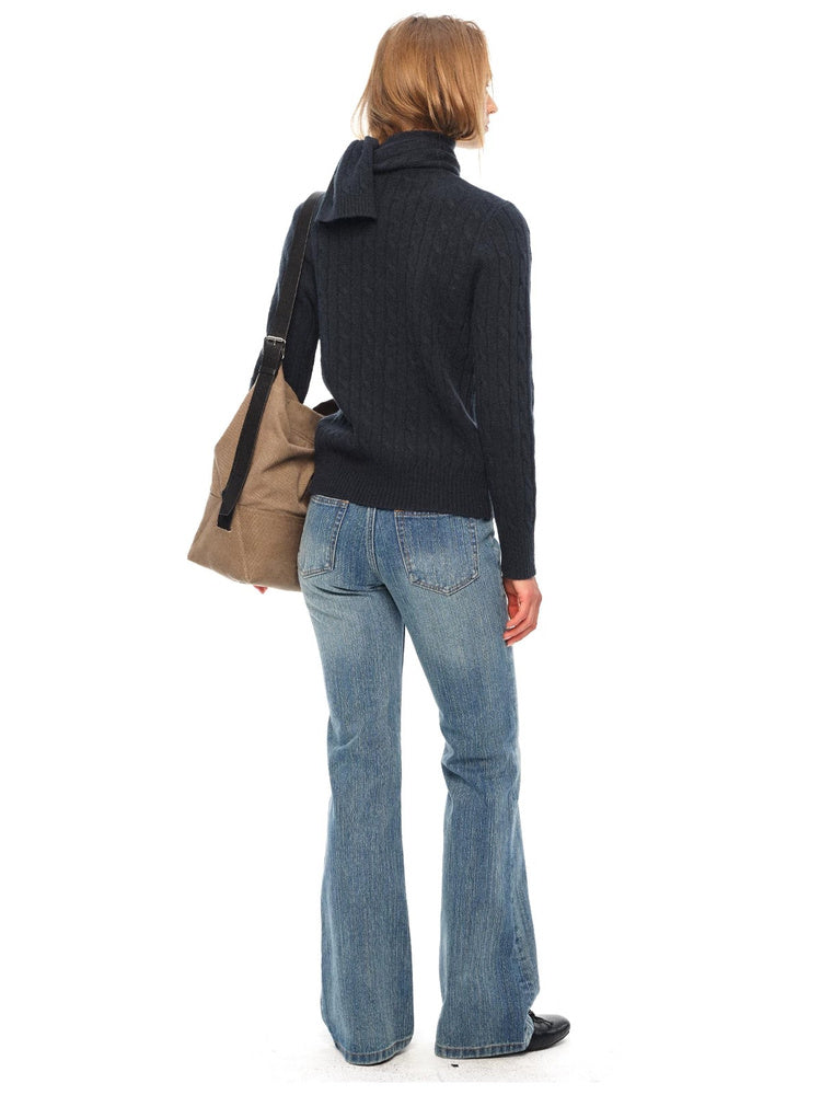 2AM POETRY Scarf-Neck Wool Sweater - view 10