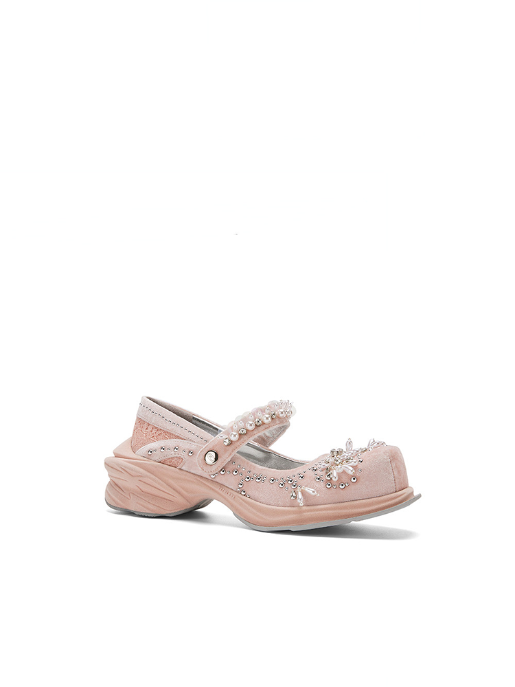 ATCROX & Florentinaleitner Collaboration: Velvet Rococo Ballet Sneakers