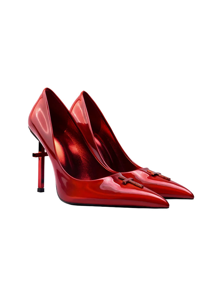 Colorful Bridge Crucifix Series High Heels