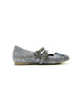 Metallic Buckled Ballet Flats