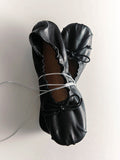 Bow-Embellished Ballet Flats