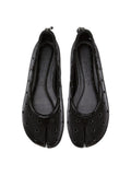 DAPHNE LAB Studded Split-Toe Ballet Flats