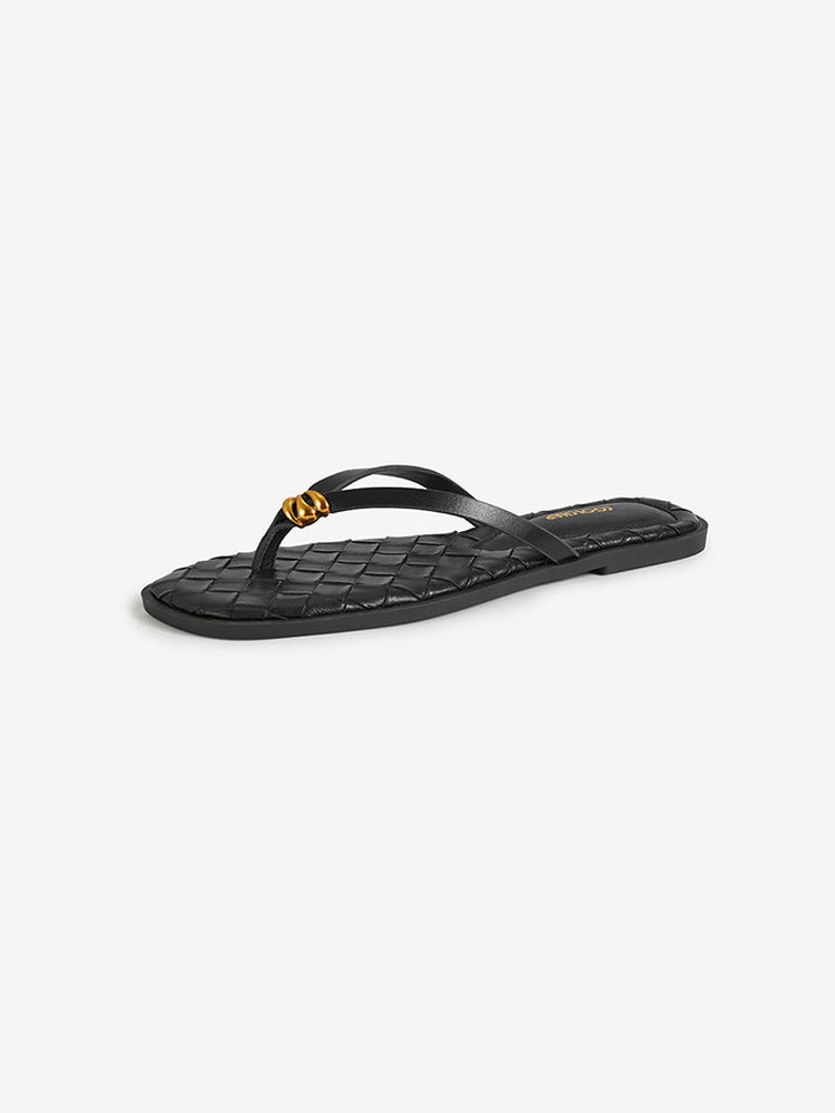 Braided Dream Woven Flip-Flops