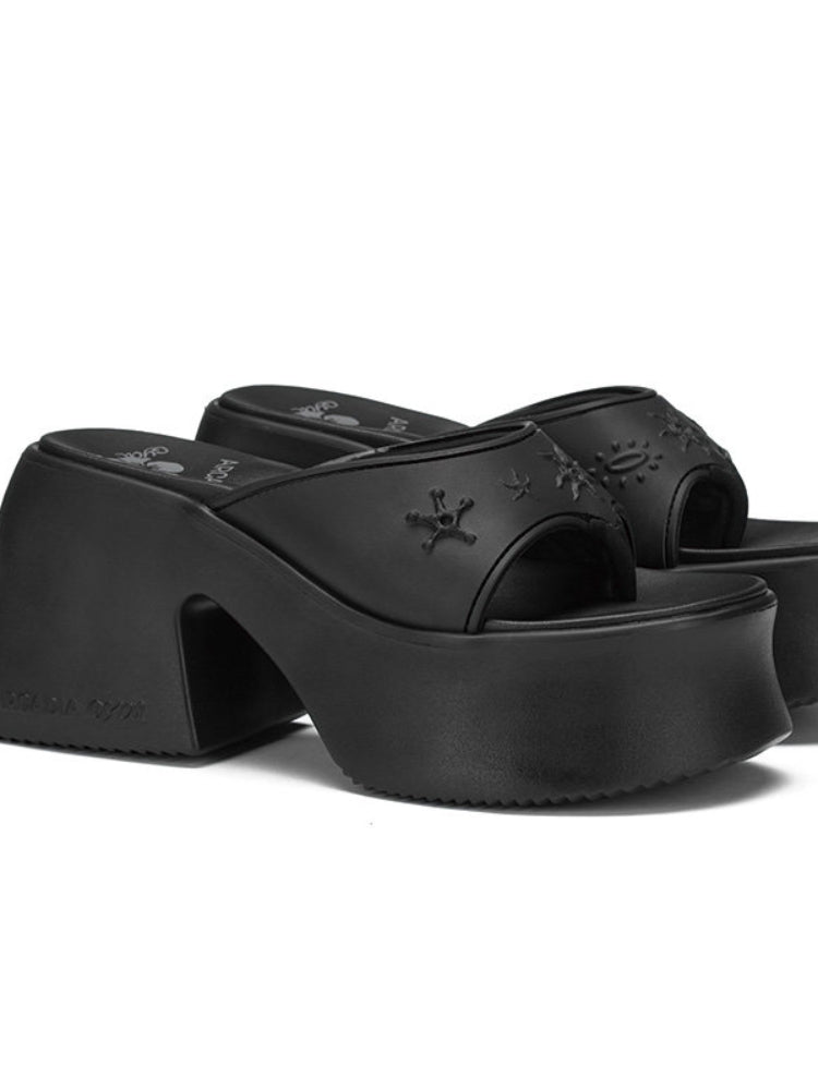 Arcadiagyal Original Design Peruru Capsule Series Platform Lifted Flare Heels