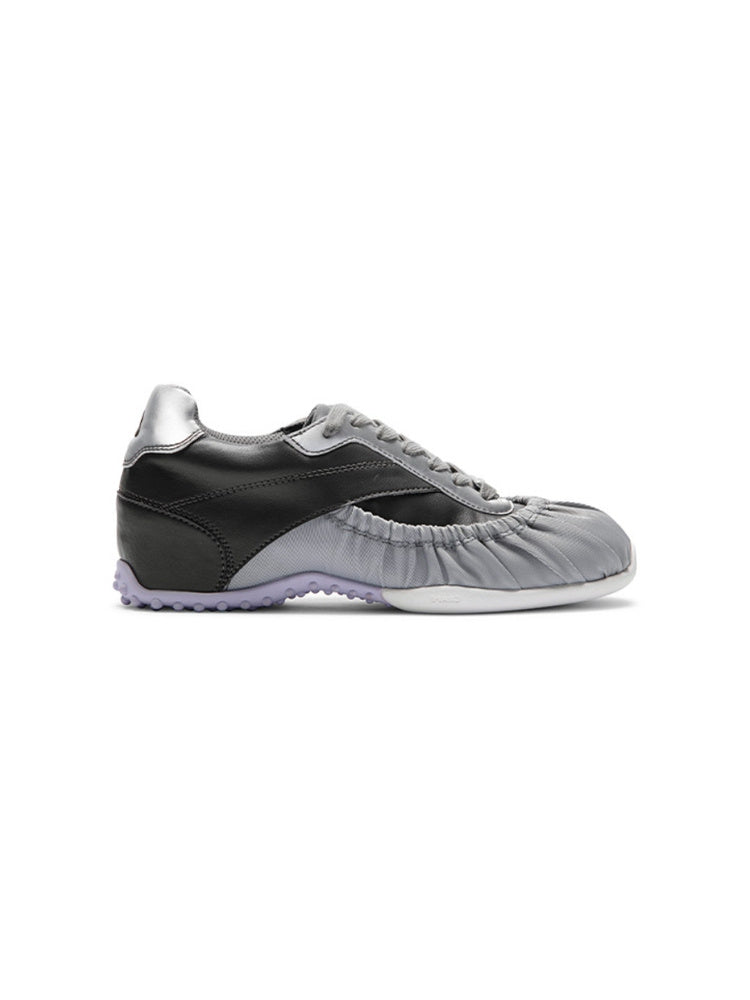 GRAPE New Colour-Blocked Pleated Pocket-Detail Trainers: Sports Shoes, Commuter and Casual Shoes