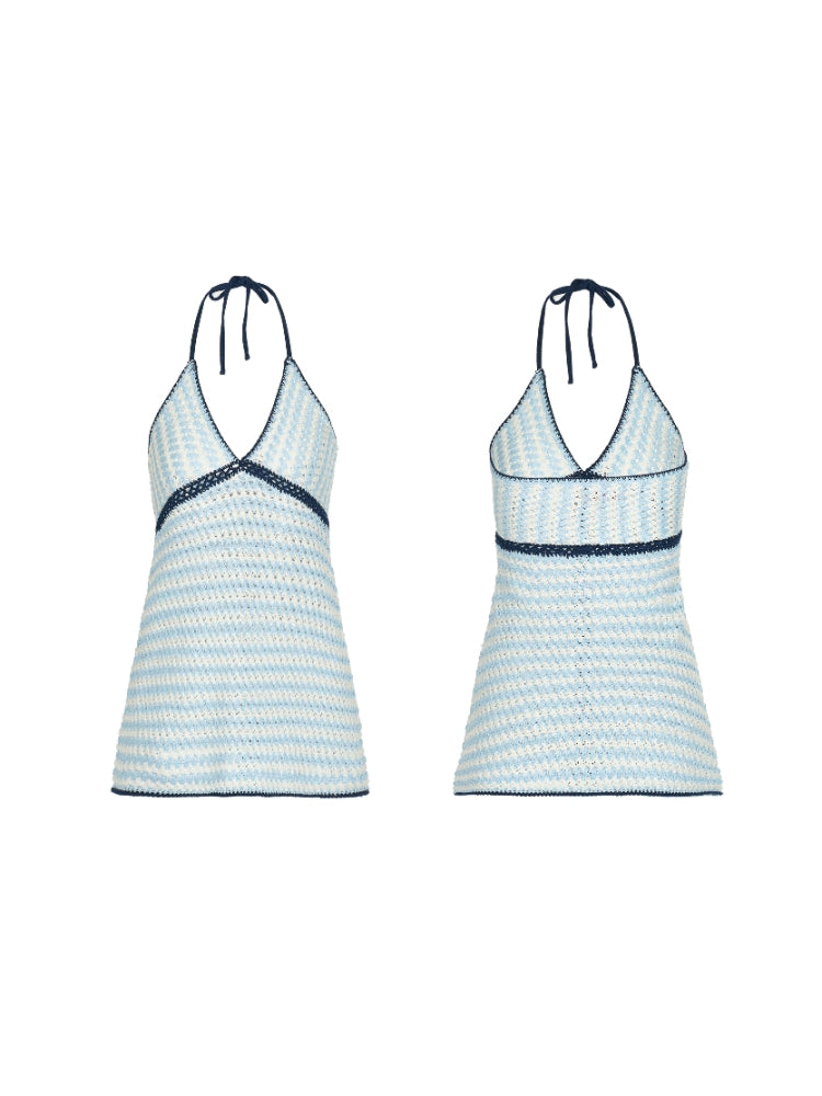 Gypsy Wanderlust Neck-Wear Top: A Stylish, Niche-Market, Lightweight Patchwork Spaghetti-Strap Top