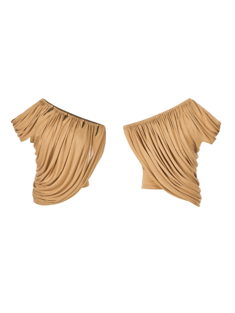 Zhipu Wind Whisper Off-the-Shoulder Set for Women: A Sophisticated Look