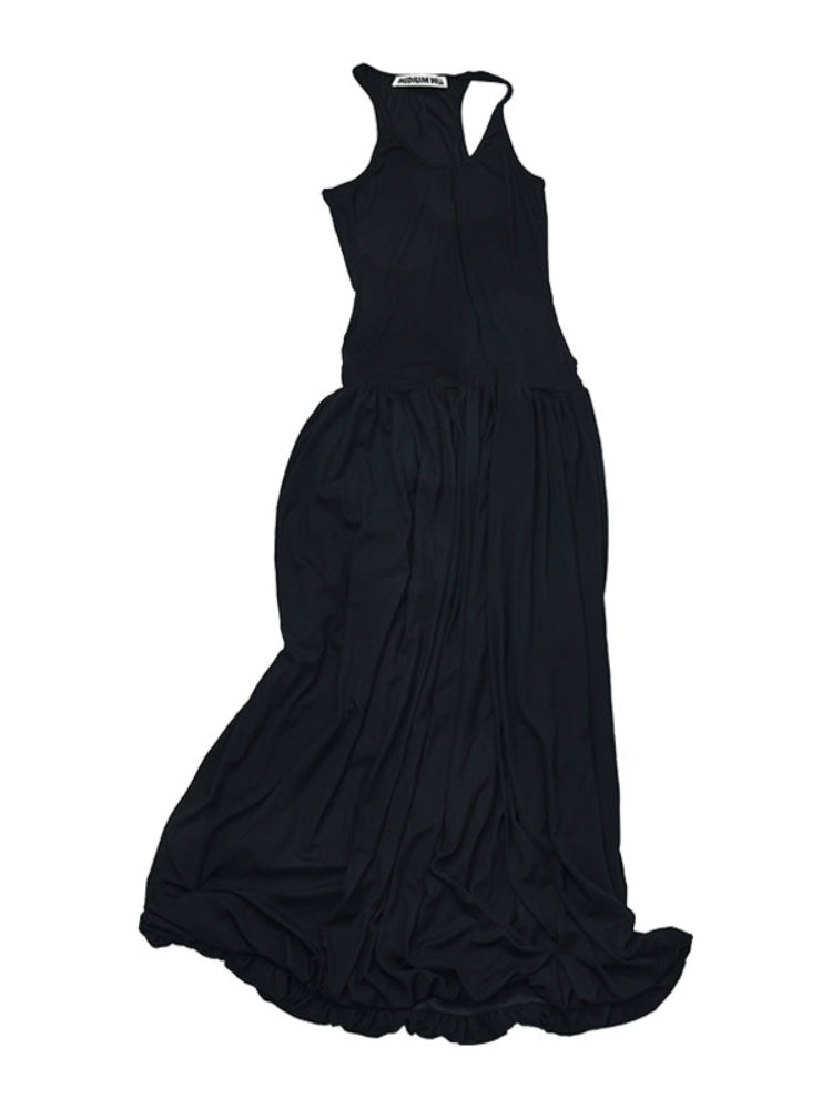 MEDIUM WELL PanelledHem Acetate Skirt