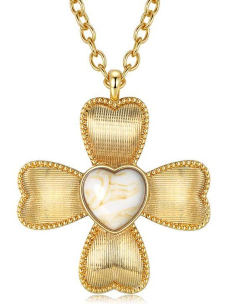 TOKOKKINO Brushed Cream Bow Necklace