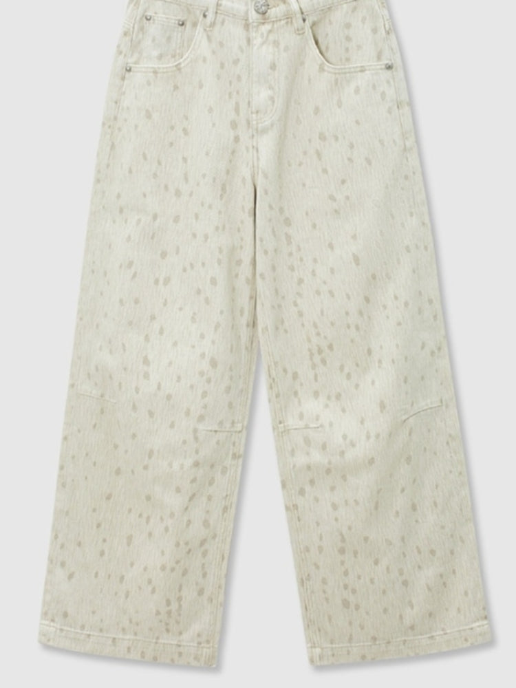 tokokkino White Sika Deer Low-Rise Jeans