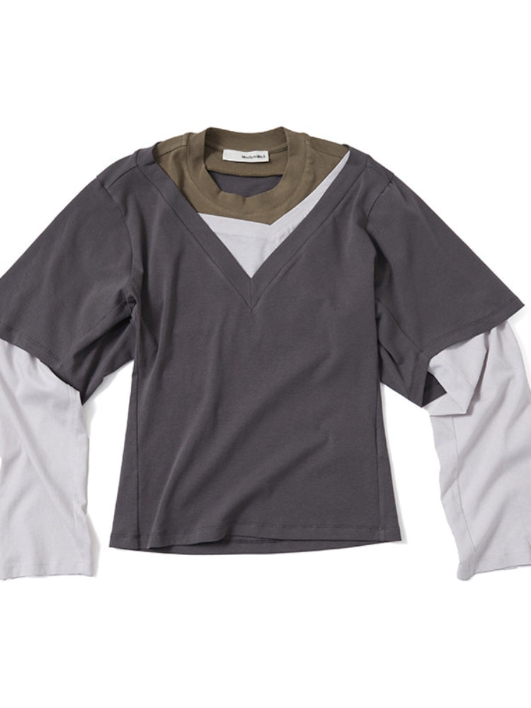 MEDIUM WELL Color Block T-shirt