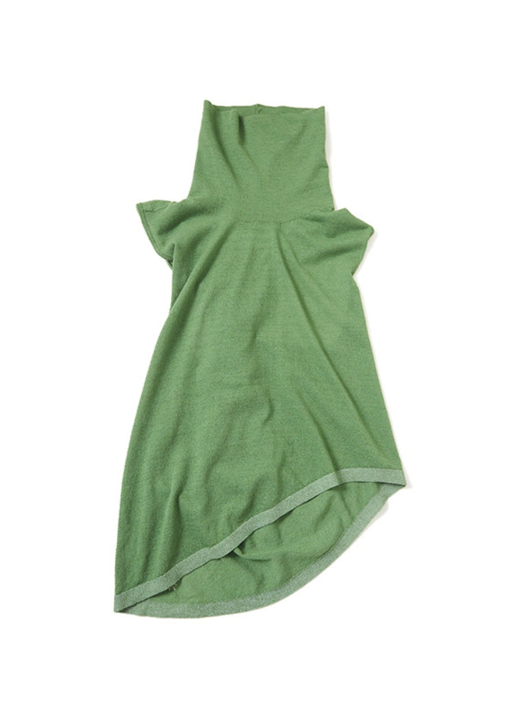 MEDIUM WELL Asymmetric Hem Turtleneck Vest