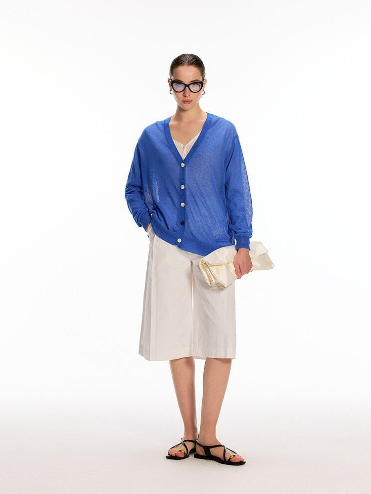Dpercent Striped Patchwork Cashew-Print Henley-Neck One-Piece Slit T-Shirt with Cap Sleeves