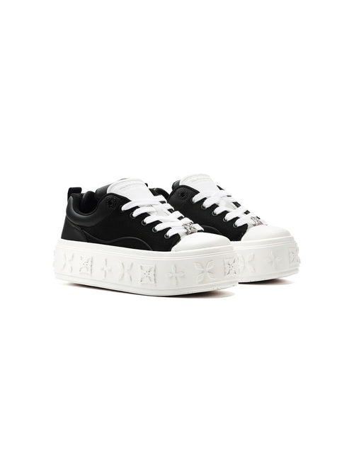 Canvas Platform Mary Jane Shoes