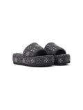 Thick-Sole Lace-Up Mary Jane Shoes