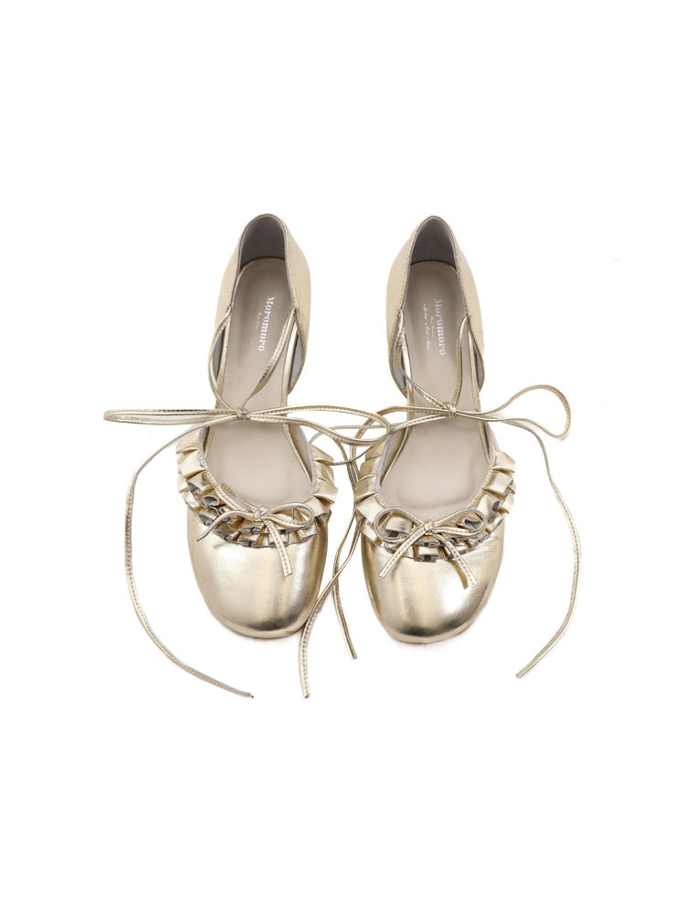 Butterfly Bow High Heel Mary Jane Pumps