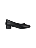 Every Girl's Studded Black Bow Mid-Heel Ballet Shoes