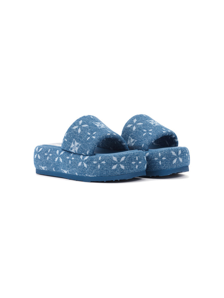 Thick-Sole Lace-Up Mary Jane Shoes