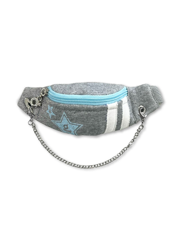 GRAPE New Arrival: Slogan Three-Color Chain Wristlet