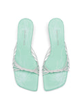 Chinese Floral Platform Slingback Sandals