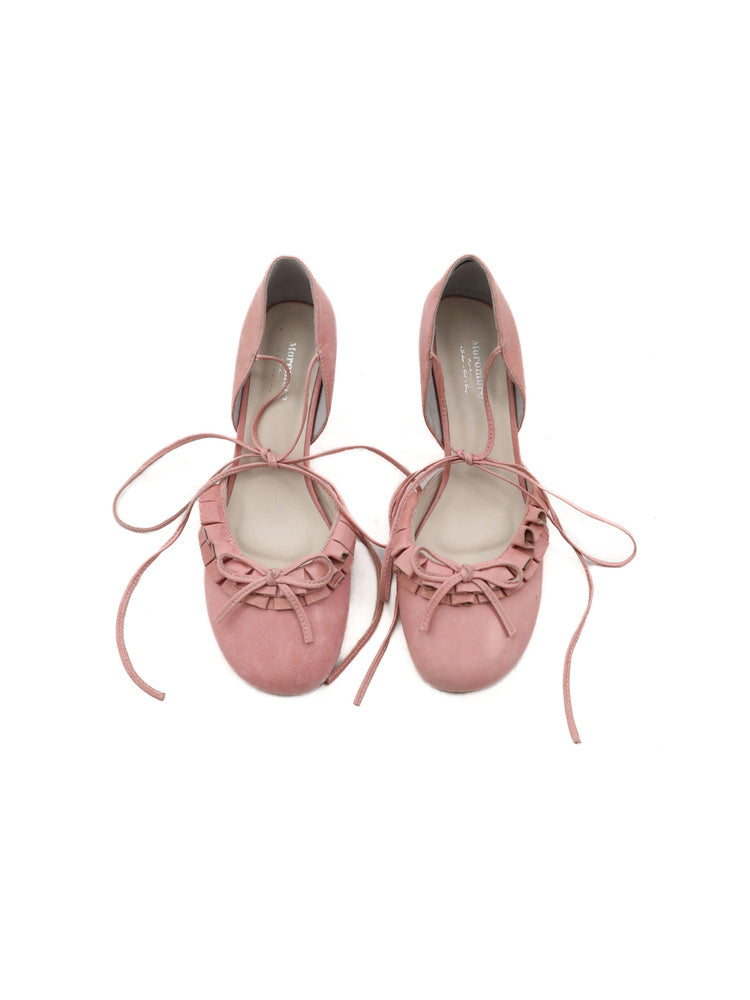 Butterfly Bow High Heel Mary Jane Pumps